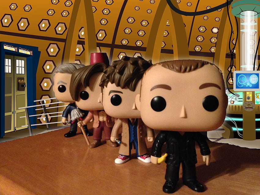 I Attempted To Make A Decent Doctor Who Using The Doctor Who Funko Pops I Have. Thought I Would Share! (x Post From R Doctorwho): Funkopop, Cool Funko POP HD wallpaper
