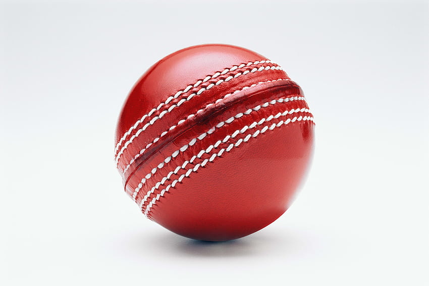Ball, weißer Hintergrund, Cricket-Auflösung, Sport, und Hintergrund HD-Hintergrundbild