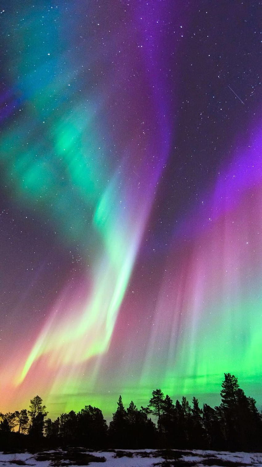 iPhone 6 6S. Luces del norte, Arte de la aurora boreal, Gráfico de la aurora boreal, Luces nórdicas fondo de pantalla del teléfono