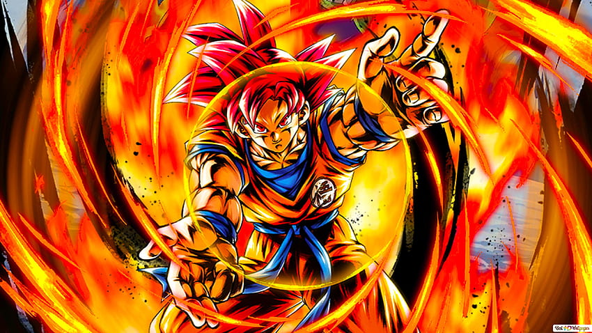 Super Saiyan God Goku from Dragon Ball Super [Dragon Ball Legends Arts ...