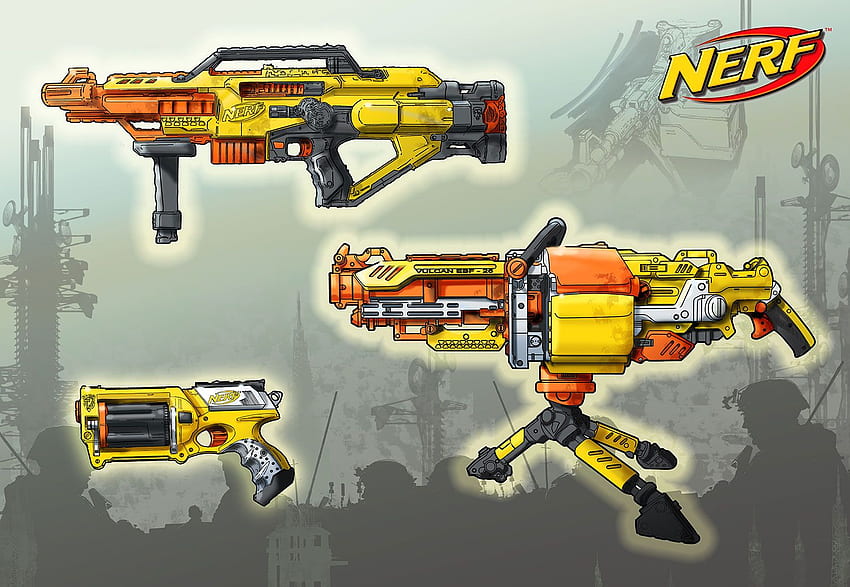 Nerf Gun Concept Rendering Wpt7807445 - Video Game Prop HD wallpaper
