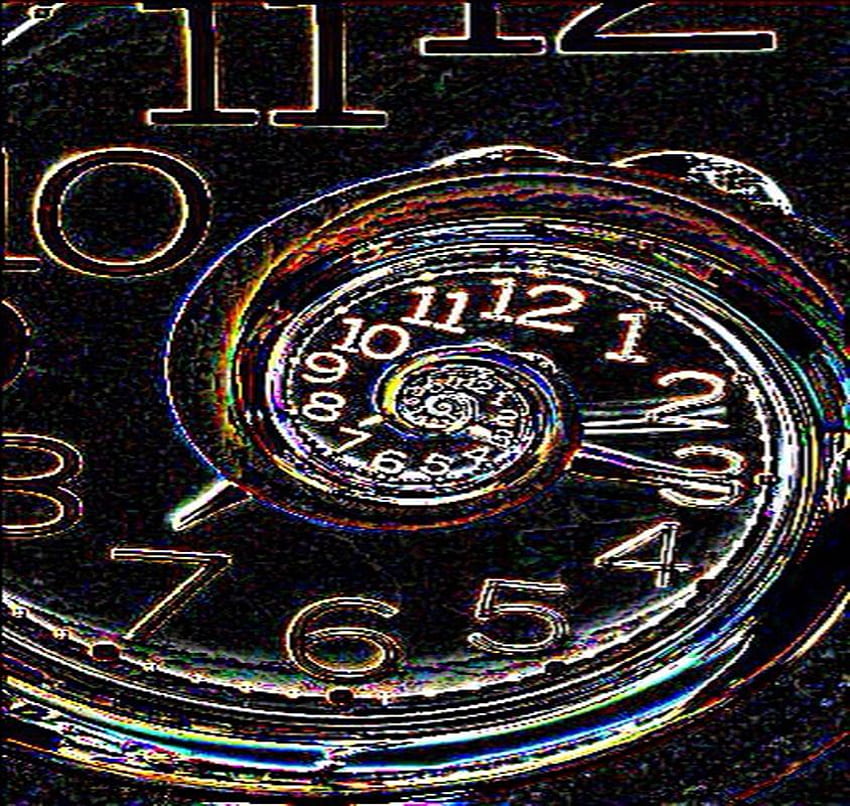 Time's On My Side, neon, abstract, time, numbers, clock HD wallpaper