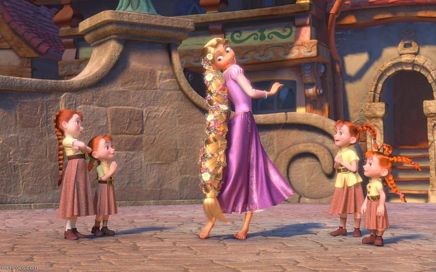 Geflochtener Rapunzel-Haarzopf - HD-Hintergrundbild