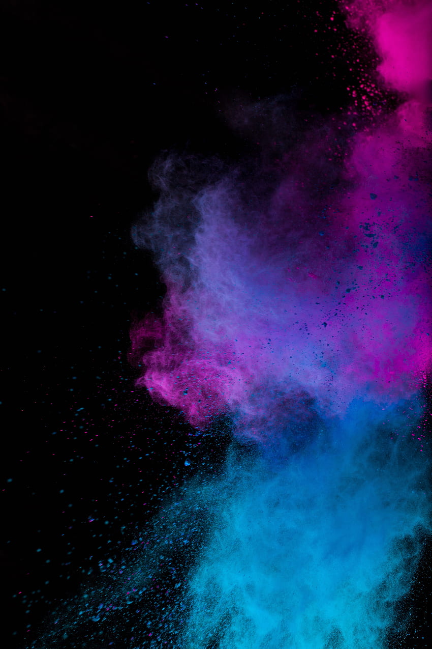 Multicolored, Motley, Paint, Particles, Holi HD phone wallpaper