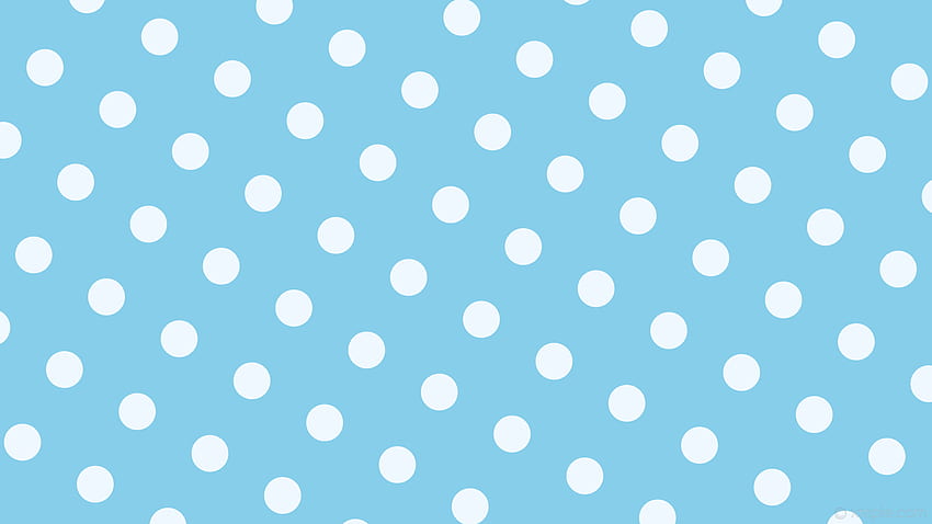 dots spots white blue polka sky blue alice blue HD wallpaper