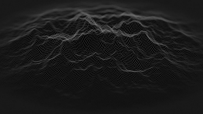 Minimalistische schwarze digitale Mischung, abstrakt, schwarze Elektronik HD-Hintergrundbild