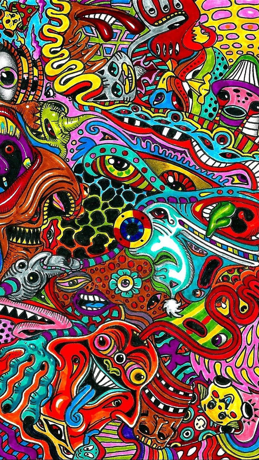 crazy trippy drawings