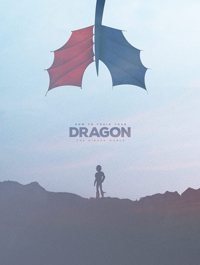 How to Train Your Dragon มินิมอล หนังปี 2019 งานศิลปะ วอลล์เปเปอร์โทรศัพท์ HD