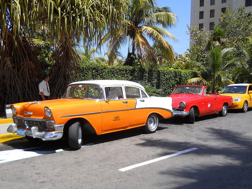 Havana, Carros Em Cuba papel de parede HD