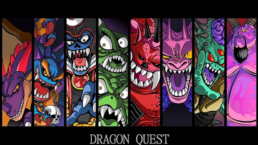 Dragons rpg dragon quest square enix retro HD wallpaper