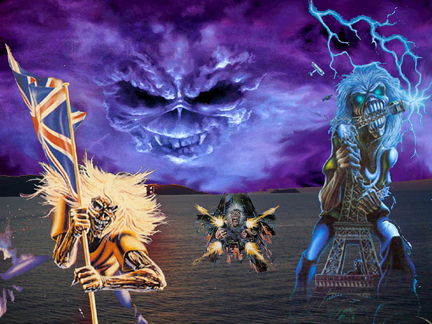 iron maiden number 1 by painkillers - Iron Maiden HD wallpaper