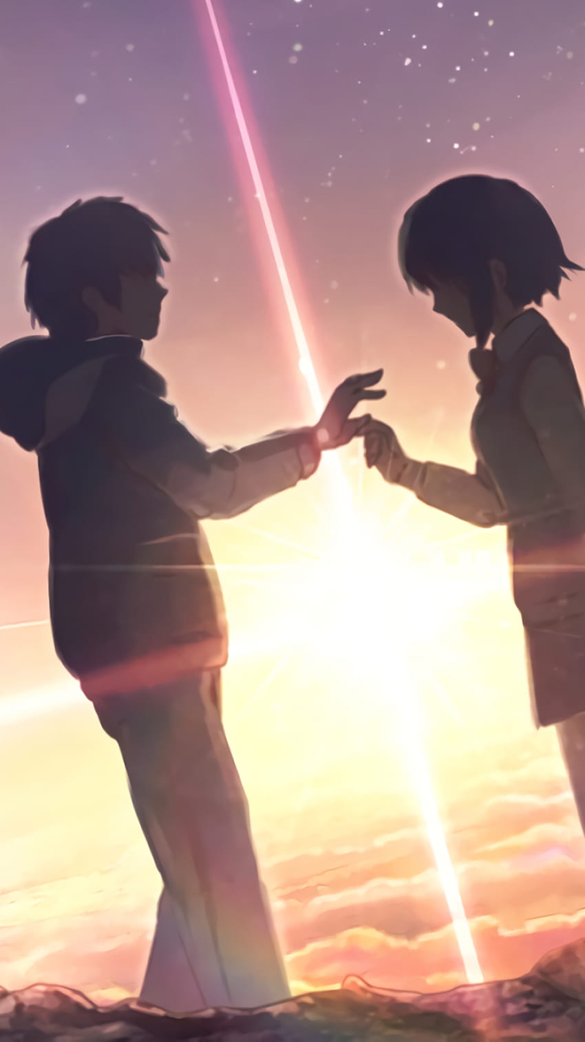 Taki Tachibana Mitsuha Miyamizu Desktop High-definition television 4K  resolution, kimi no nawa, friendship, desktop Wallpaper, mobile Phones png