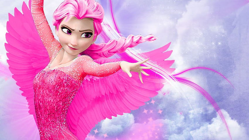 โฟรเซ่น - Frozen Pink เอลซ่าโฟรเซ่นสีชมพู วอลล์เปเปอร์ HD