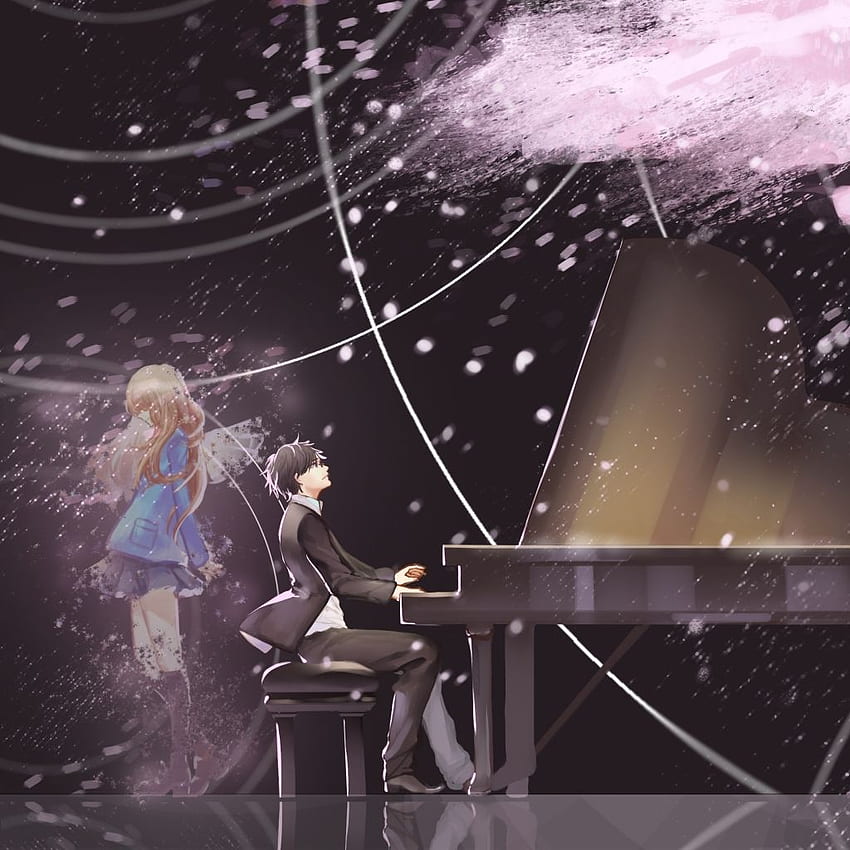 Anime Your Lie in April (), Your Lie in April Piyano HD telefon duvar kağıdı