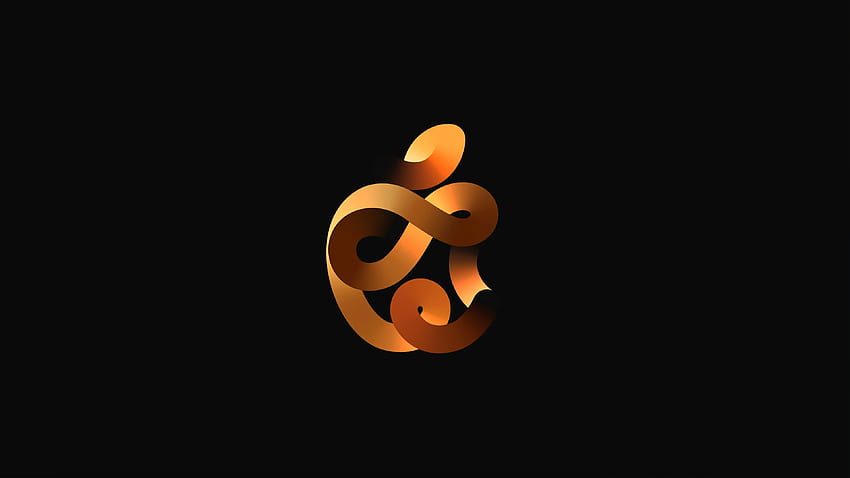 Apple Event 2020, orange logo HD wallpaper