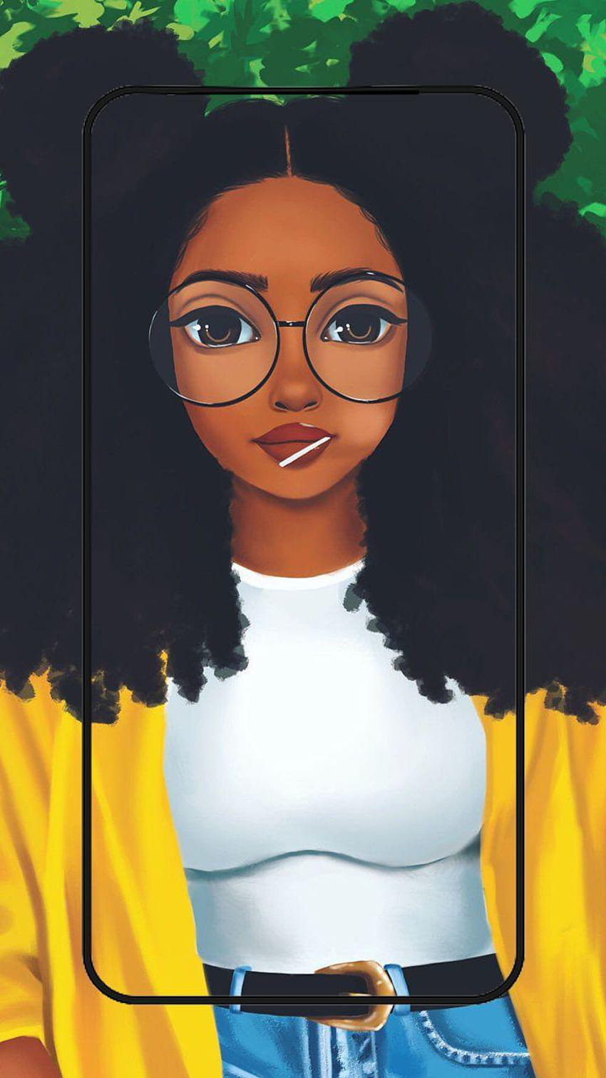 Cute Black Girl Cartoon, Swag Girl Cartoon HD phone wallpaper