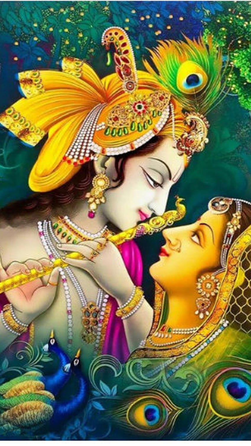 Radha Krishna, Amor, Radha Krishna fondo de pantalla del teléfono
