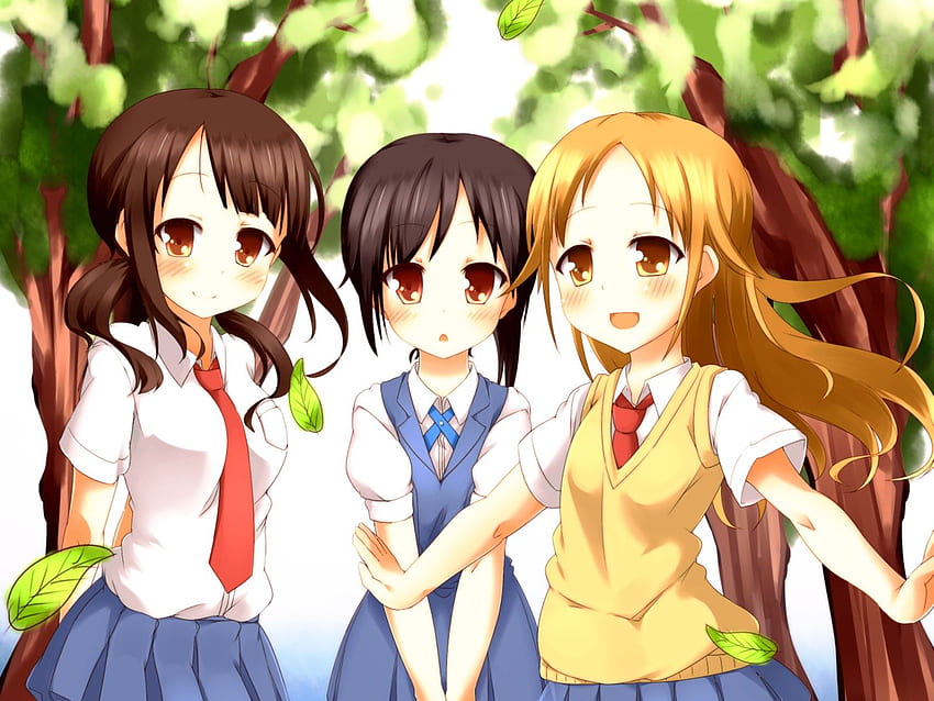 Best Friend Anime . Best , Best Funny and Best Love, 3 Best Friends HD  wallpaper | Pxfuel