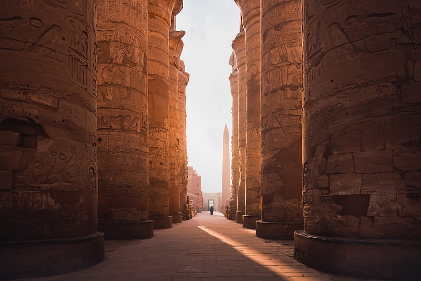 Luksor Egipt, Luksor, Egipt, starożytny, Bogowie Tapeta HD