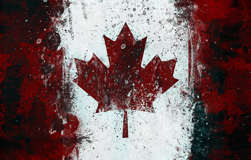 flag, Canada, maple leaf for , section текстуры - , Canada Maple Leaf HD wallpaper