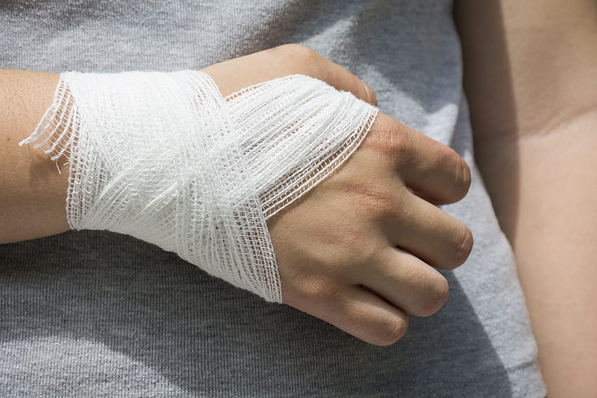 Wrist injury with a bandage. Wrist injury, Soft tissue injury, Character aesthetic HD wallpaper