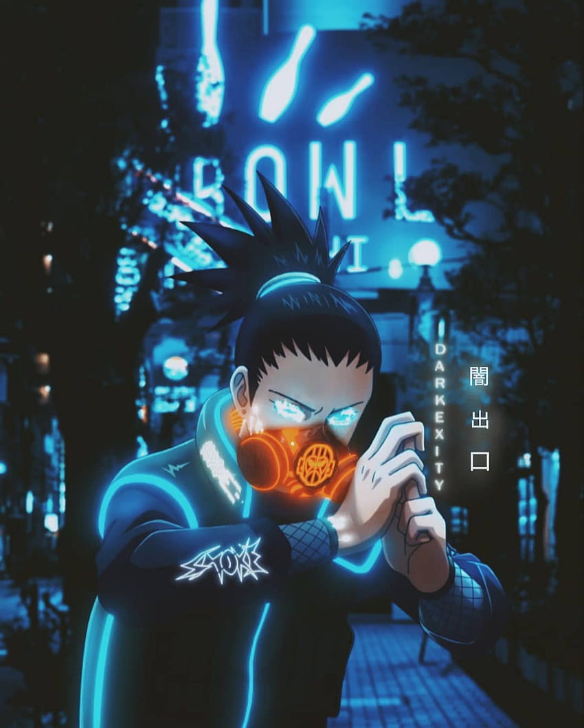 CyberShado - Shikamaru, naruto, cyber, blue, shadow, neon, cyberpunk, dark,  anime, neoncity HD phone wallpaper | Pxfuel