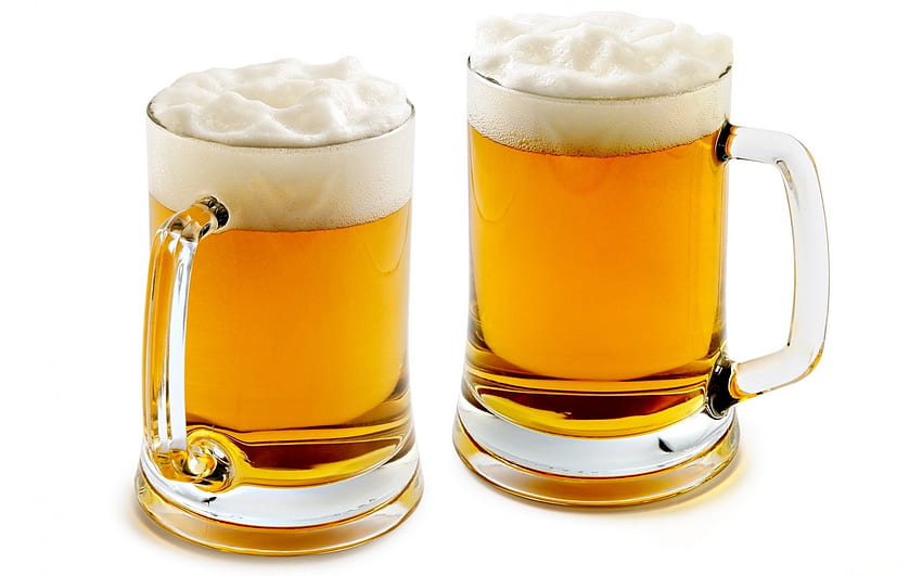 *** Cerveja ***, vidro, cerveja, álcool, bebidas, ouro papel de parede HD