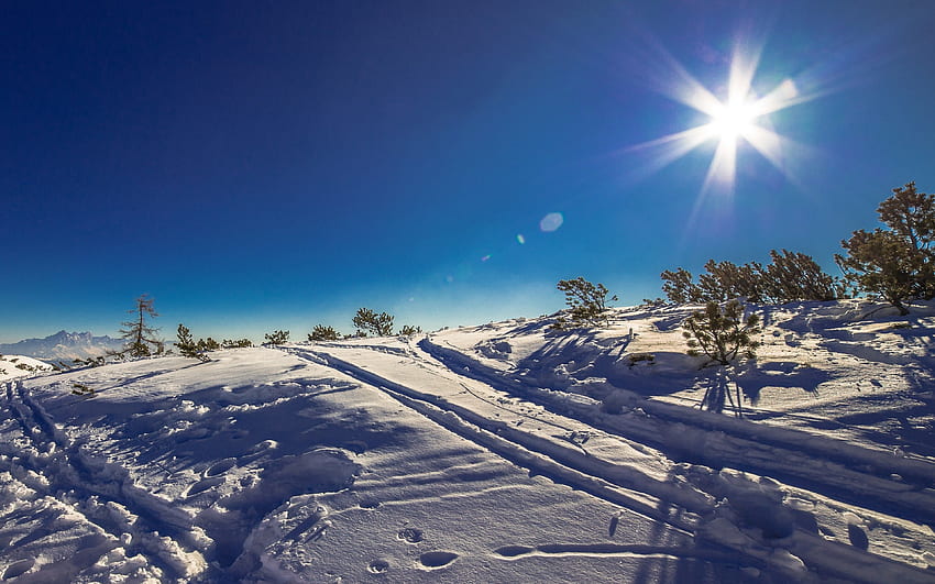 Sunny Day In This Winter Landscape - Passenger Let Her Go Traduzione, Amazing Sunny Landscape HD wallpaper