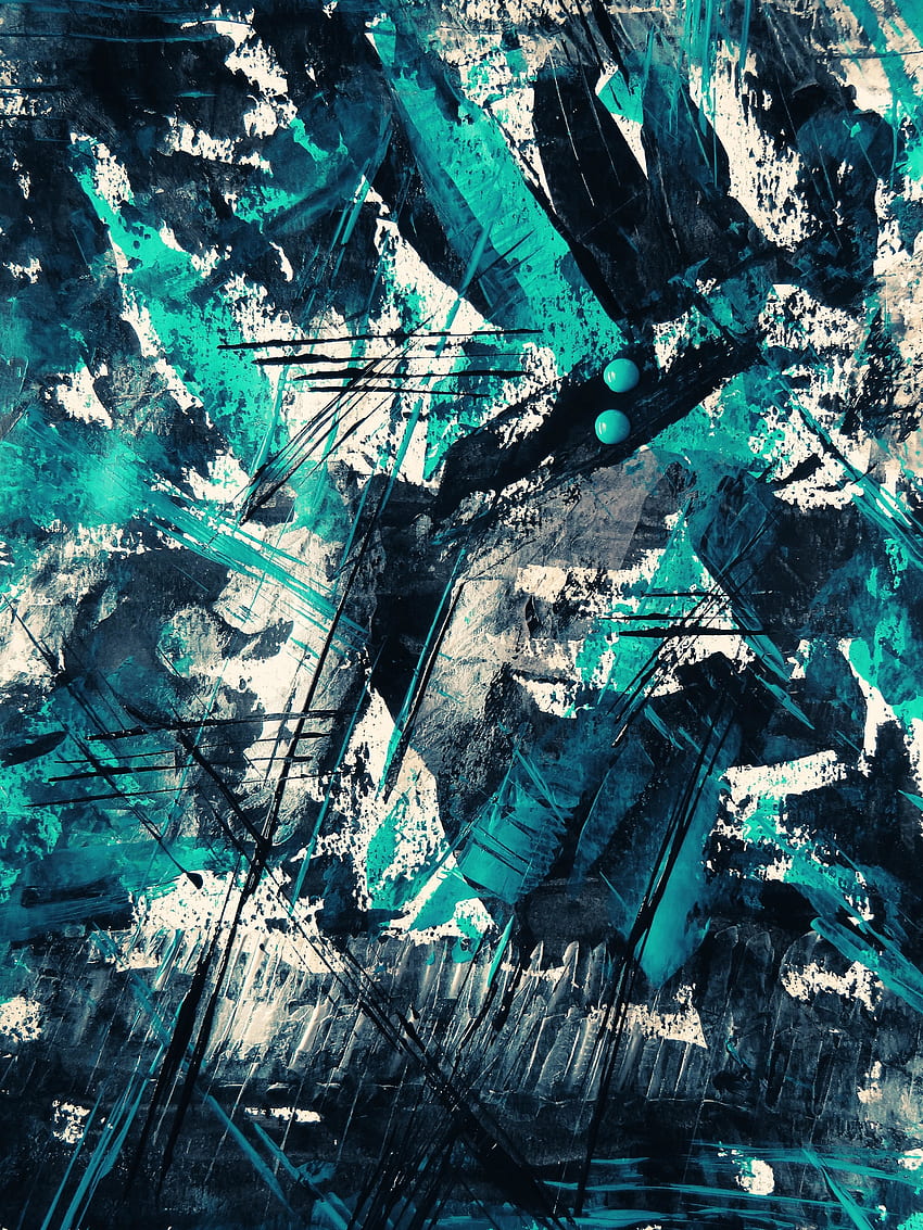 Marks, canvas, blue-dark, art HD phone wallpaper