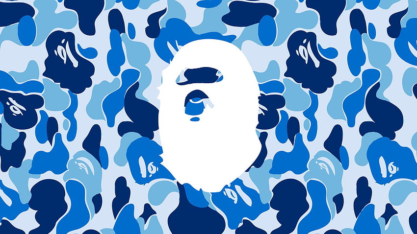 Bape Shark, Blue Camouflage HD wallpaper | Pxfuel