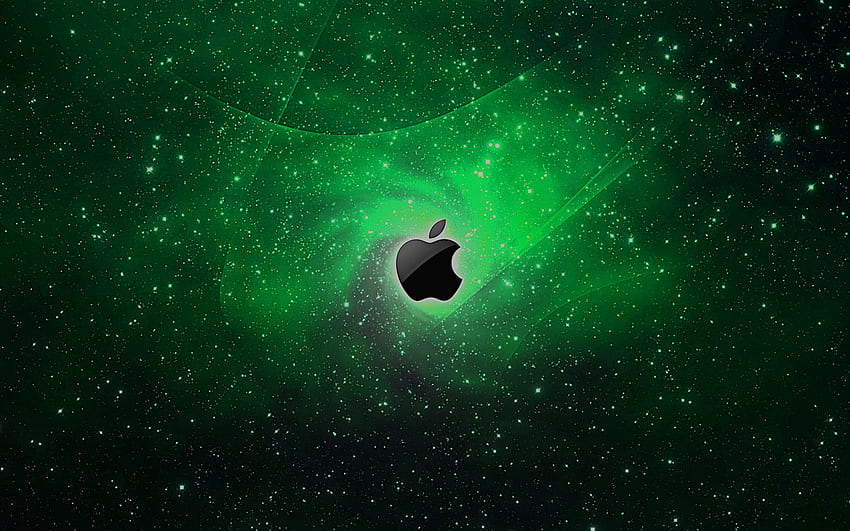 Green Apple Logo – hit, Green MacBook HD wallpaper