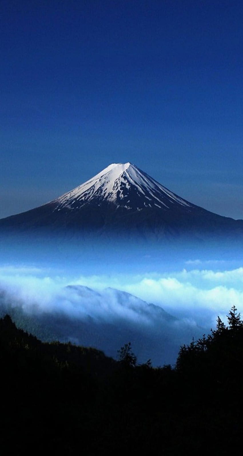 Berg Fuji iPhone, Berg Fuji Anime HD-Handy-Hintergrundbild