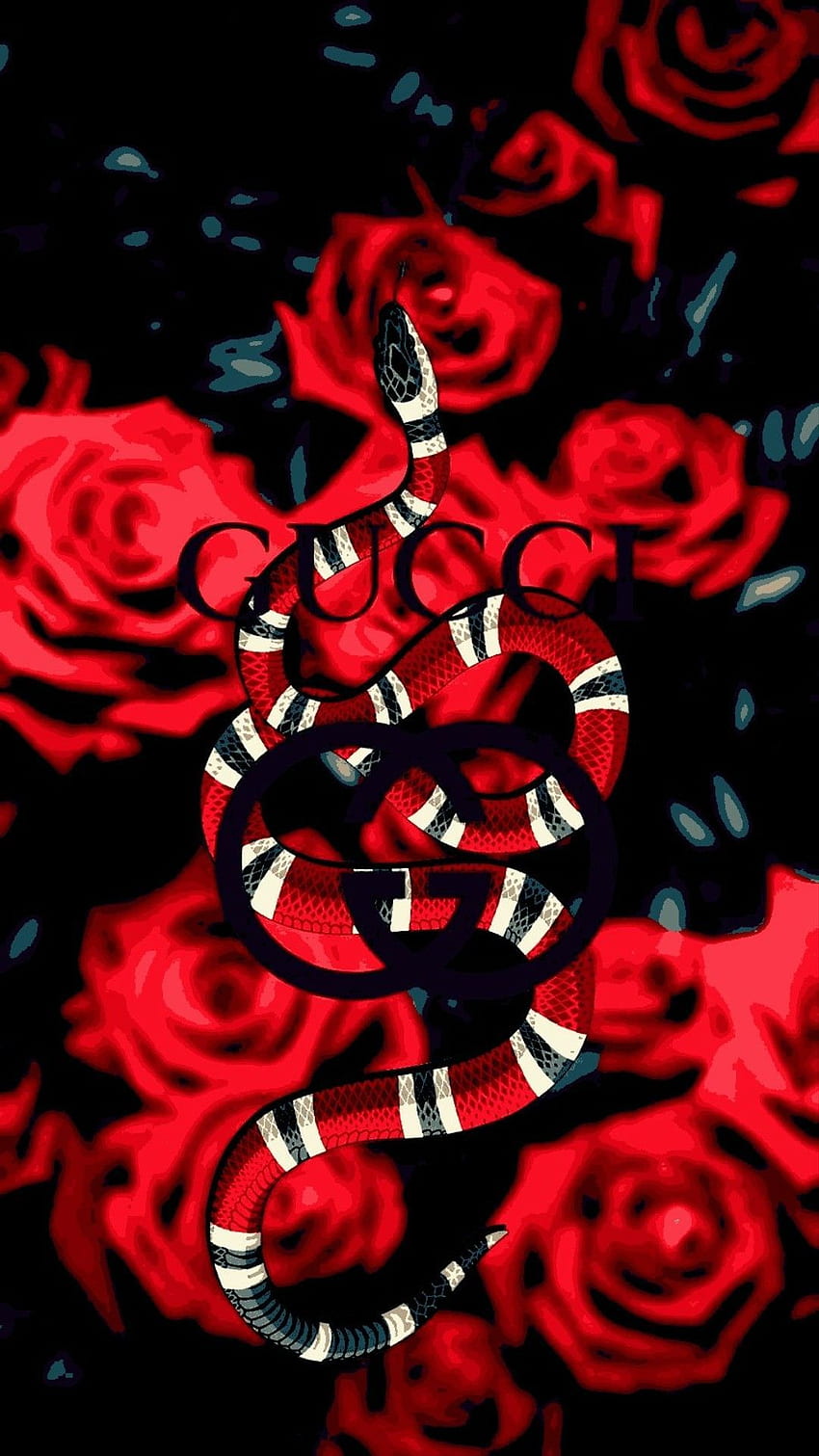 Gucci Rose, Snake Flower HD phone wallpaper
