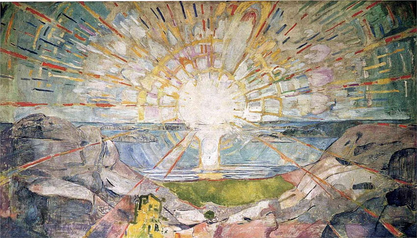 Edvard Munch - El sol fondo de pantalla