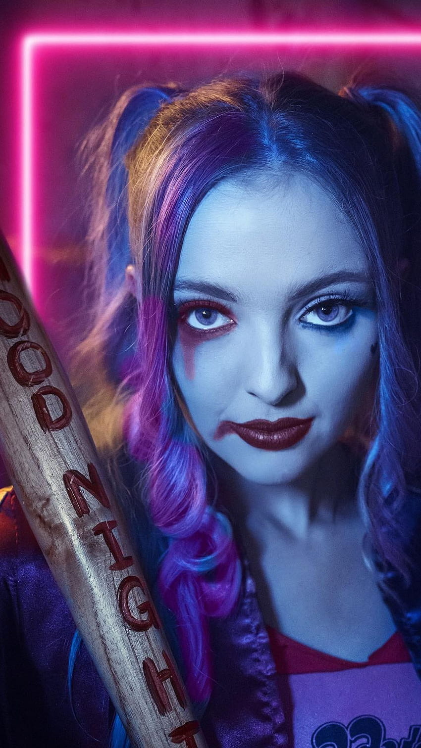 Harley Quinn, cosplay, modelka Tapeta na telefon HD