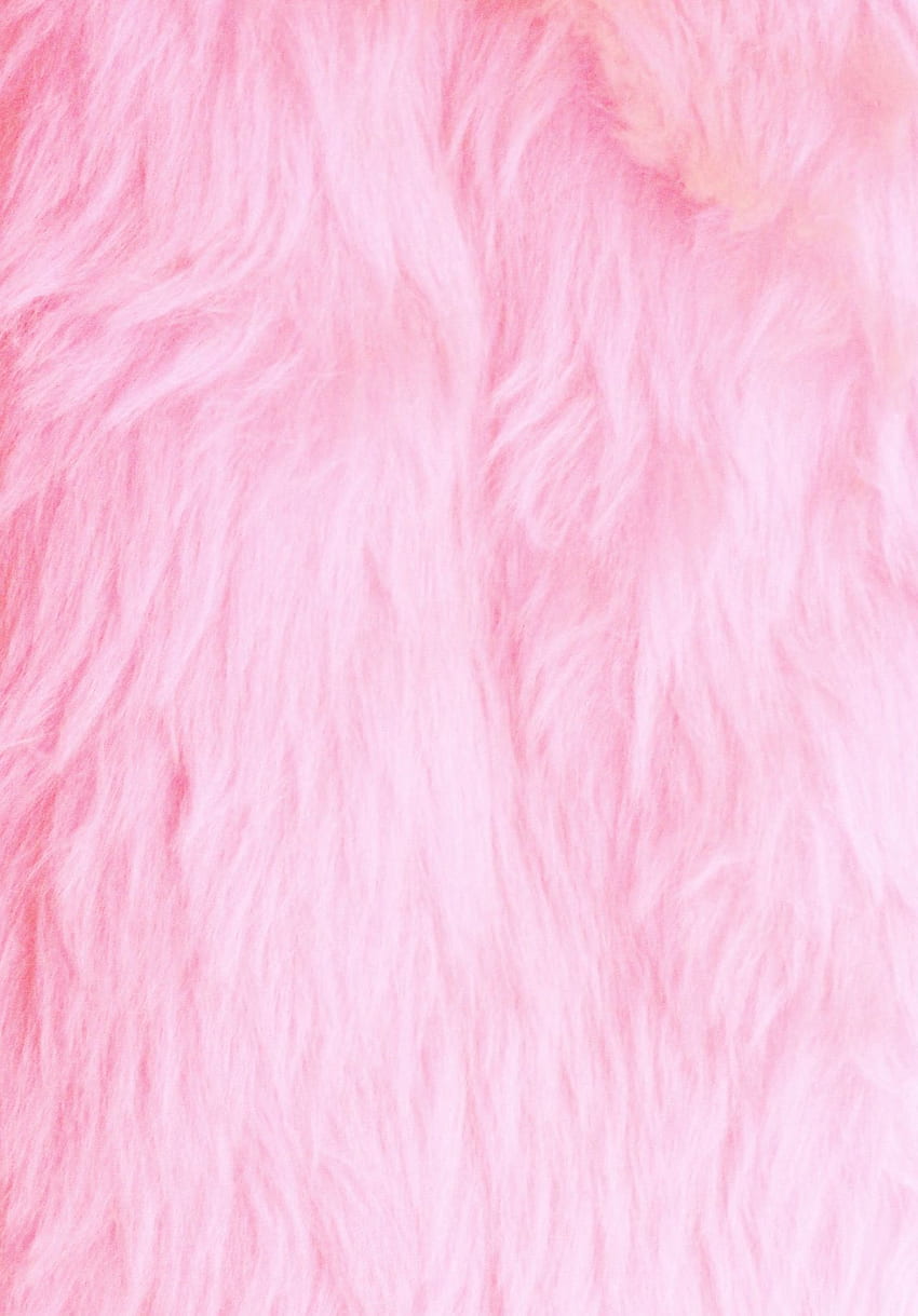 ピンクの毛皮、審美的なベビーピンク HD電話の壁紙