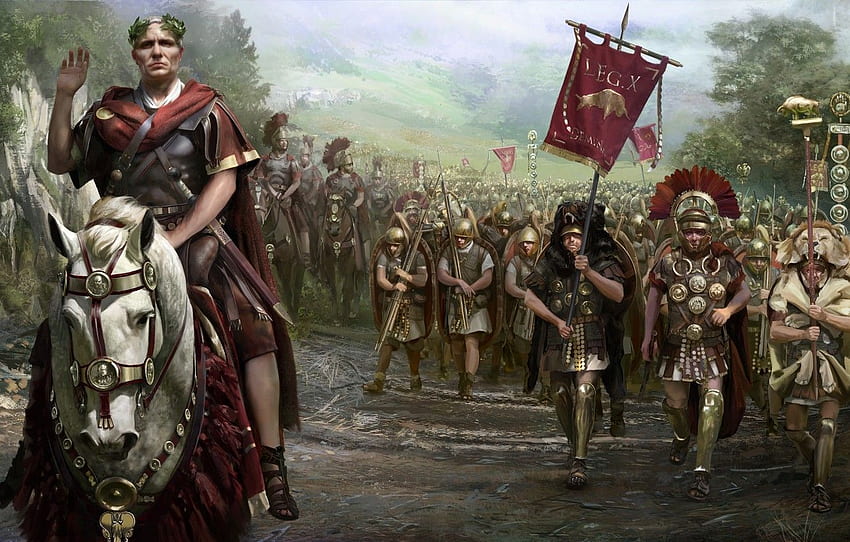 Total War, Army, Background, Legion, DLC, Legionnaires, Julius Caesar HD wallpaper