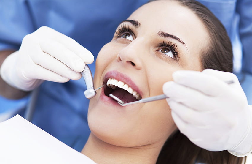 Dentysta wysokiej jakości, dziewczyna dentysta Tapeta HD