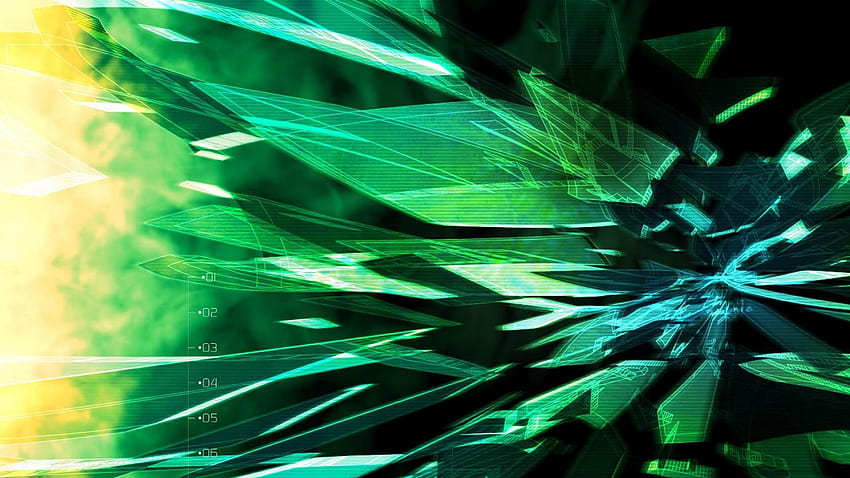 Techno-Hintergrund. Techno, Techno-Laser und Cyber-Techno, Cyber-Grün HD-Hintergrundbild
