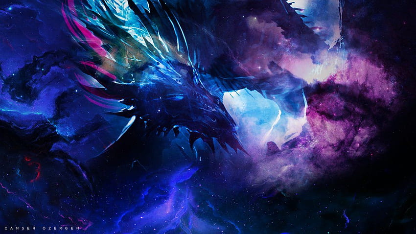 Cosmic Dragon, Cosmic God HD wallpaper