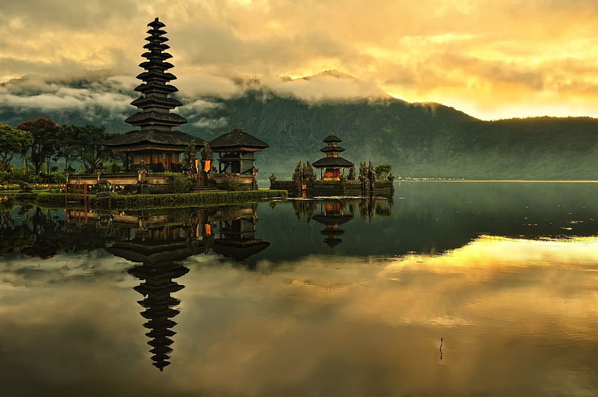 Body of water, nature, landscape, water, Indonesia HD wallpaper