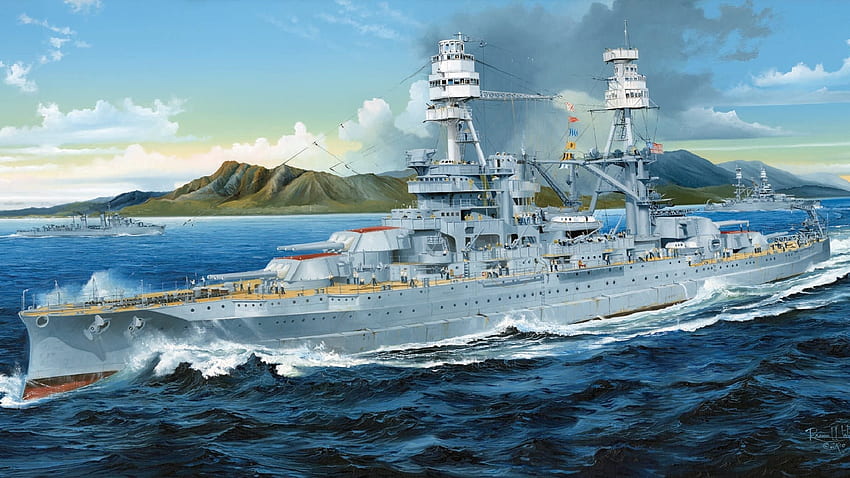 USSアリゾナ、背景 高画質の壁紙