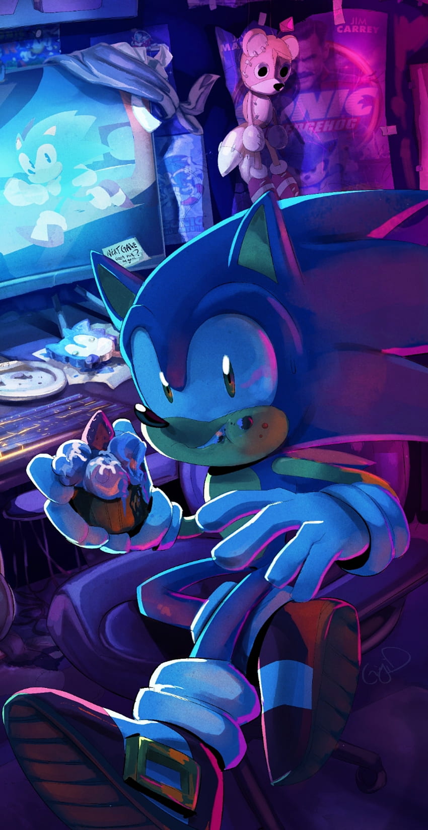 Sonic, Sonic il riccio, Azul Sfondo del telefono HD