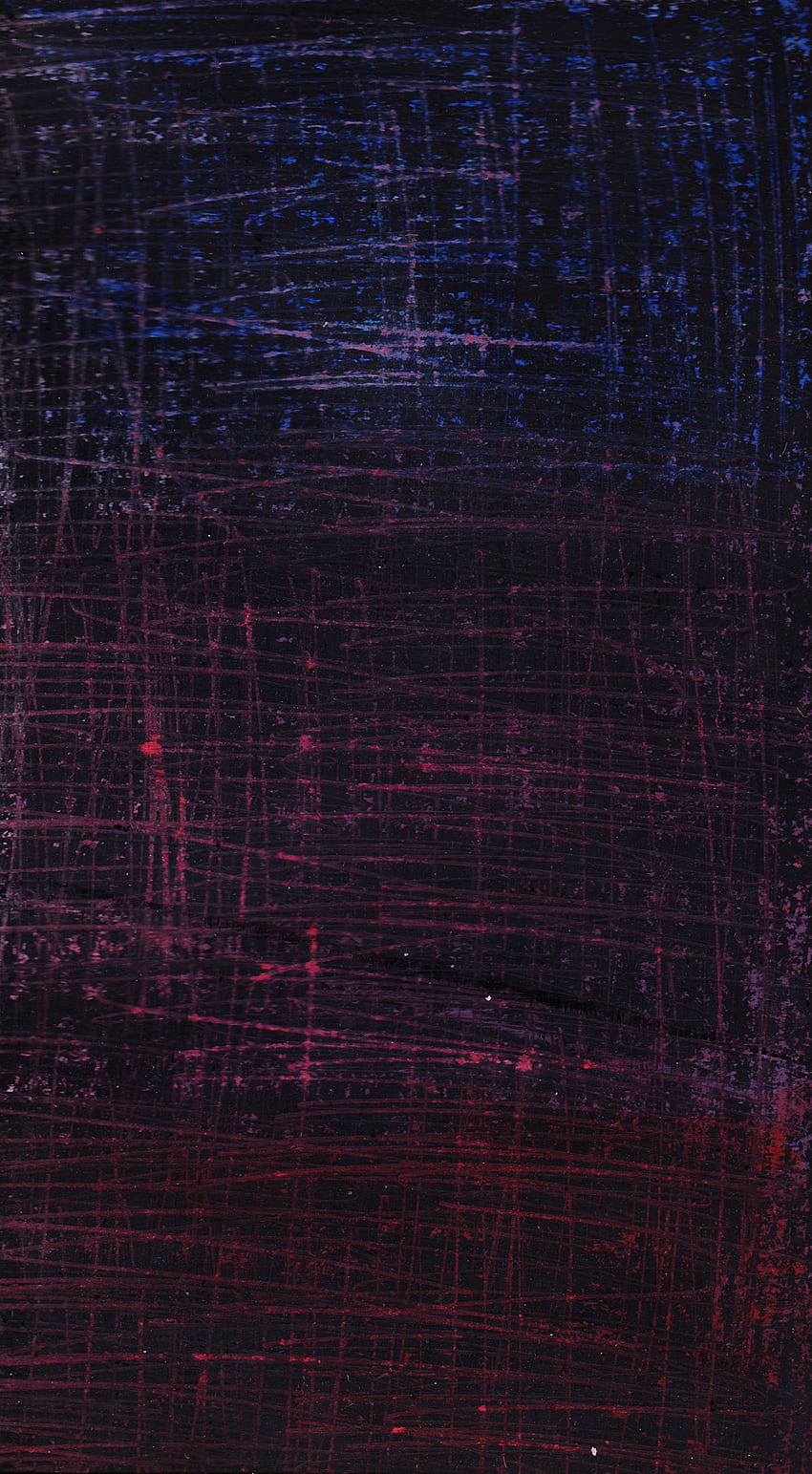 Abstrait bleu violet et rouge (Gouache et pastels à la craie) Fond d'écran de téléphone HD