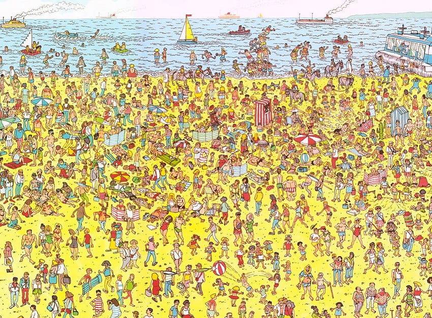 Dov'è Waldo?, dov'è Waldo, cerca, Waldo, puzzle, trova Sfondo HD