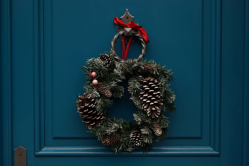 Holidays, Flowers, Christmas, Decoration, Wreath HD wallpaper