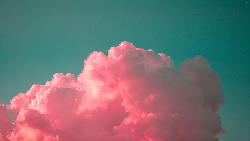 Pink Clouds In Blue Sky Pink HD wallpaper | Pxfuel