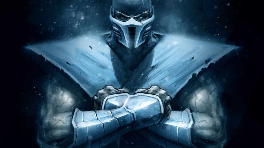 มุมมองด้านหน้าเต็ม Sub Zero Art Mortal Kombat, Sub-Zero วอลล์เปเปอร์ HD