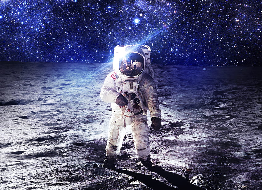 Universe, Stars, Planet, Cosmonaut, Spacesuit, Space Suit HD wallpaper