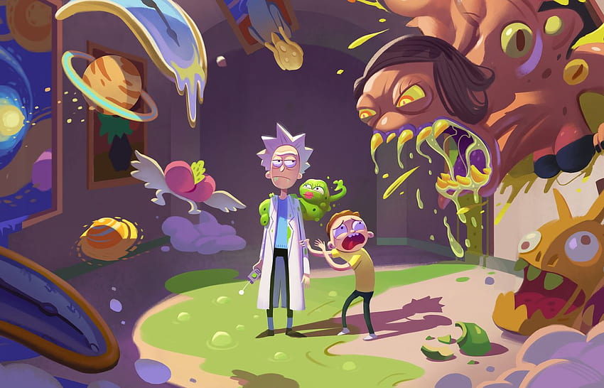 Rick And Morty Season 4 Resolution , , Background, and, Rick and Morty Characters HD wallpaper